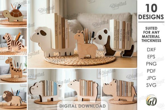 3D Animal Stand Organizers Bundle Laser: A Digital Blueprint for Creative Organization