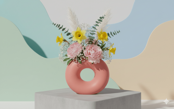 3D Modern Vase STL 066: A Versatile Design for Contemporary Interiors