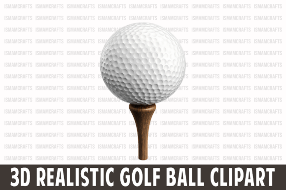 3D Realistic Golf Ball Clipart PNG: Elevating Your Creative Projects