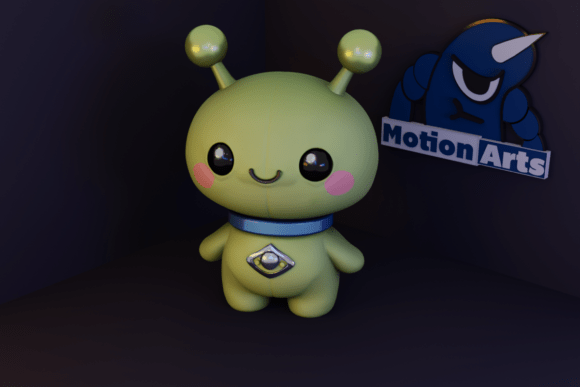Boneco Alien Cartoon Minimalist 3D Sculpture: A Modern Touch for Your Space