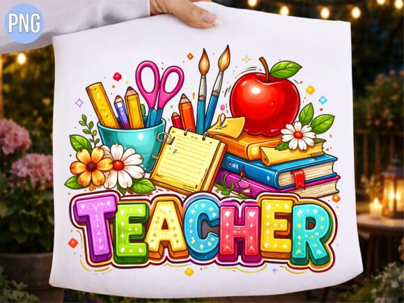 Bright 3D Teacher School Supplies PNG: A Creative Asset Guide