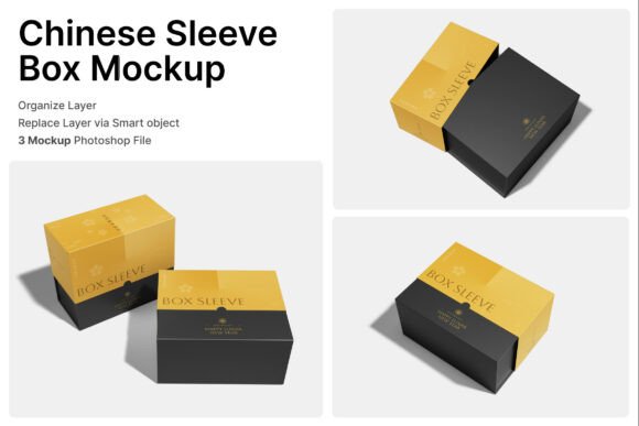 Chinese Sleeve Box 3D Mockup: A Modern Solution for Premium Packaging Design