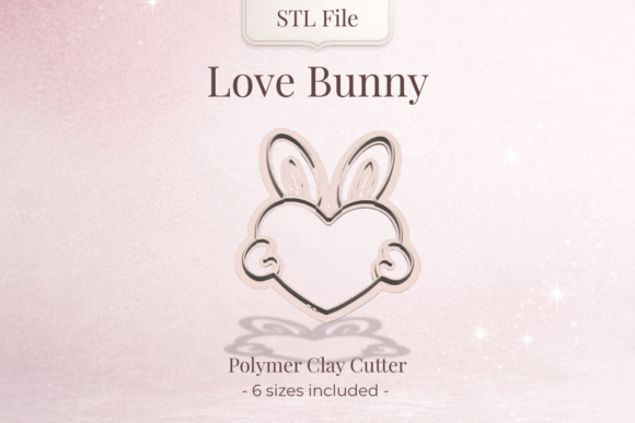 Clay Cutter STL – Love Bunny Design