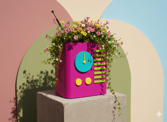 Elevating Modern Interiors with the 3D Radio Planter STL 077