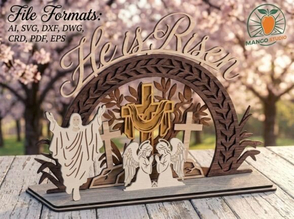 Evaluating the He Is Risen 3D Layered Scene-LaserCut_3m for Easter Decor