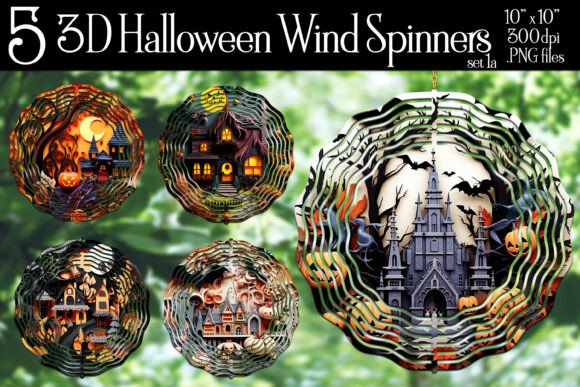Halloween 3D Wind Spinners S1