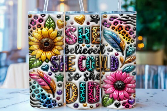 Understanding the 3D Inflated Positive Affirmation Tumbler Design